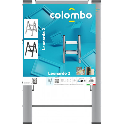 Драбина Colombo Leonardo 2 щаблі (G300A02W) 930639 Драбина Colombo Leonardo 2 щаблі (G300A02W) 930639