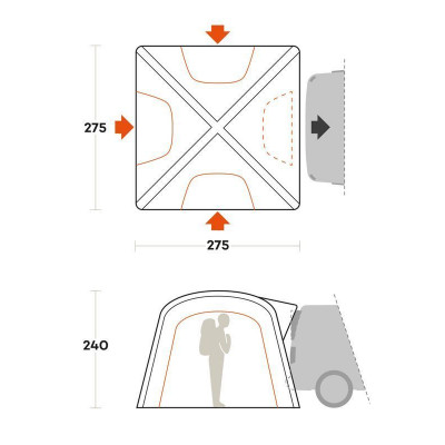Намет чотиримісний Ferrino Wander Trunk Sand (92016QSS) 931775