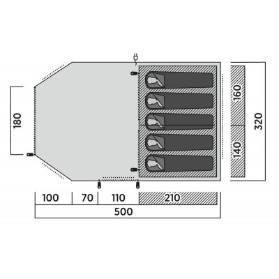 Намет п'ятимісний Easy Camp Hamra 5 (120495) (931571)