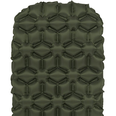 Килимок надувний Highlander Nap-Pak Inflatable Sleeping Mat 5 cm Olive (AIR071) (929796)