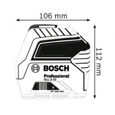 Лазерний нівелір Bosch GLL 2-10 Professional