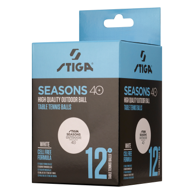 М'ячі для настільного тенісу Stiga Seasons, White 12 шт (1110-2810-12) (931162)