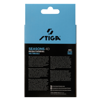 М'ячі для настільного тенісу Stiga Seasons, White 12 шт (1110-2810-12) (931162)