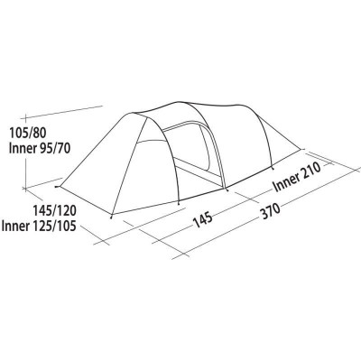 Намет двомісний Easy Camp Magnetar 200 Rustic Green (120414) (929569)
