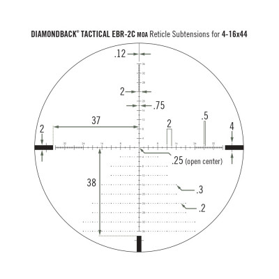 Приціл оптичний Vortex Diamondback Tactical FFP 4-16x44 EBR-2C MOA (DBK-10026) (929057)