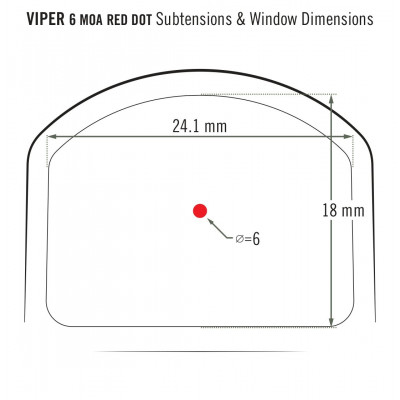 Приціл коліматорний Vortex Viper Red Dot 6 MOA (VRD-6) (927803)