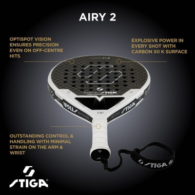 Ракетка для падел тенісу Stiga Racket AIRY 2 (2204-1311-01) 932054 Ракетка для падел тенісу Stiga Racket AIRY 2 (2204-1311-01) 932054
