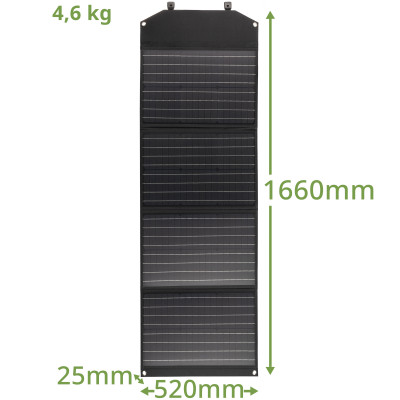 Портативний зарядний пристрій сонячна панель Bresser Mobile Solar Charger 120 Watt USB DC (3810070) (930152)