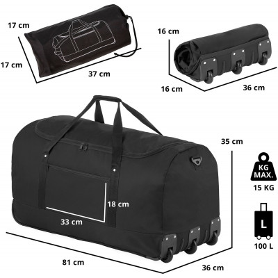 Сумка дорожня на колесах TravelZ Wheelbag 100 Liter Black (603091) (927291)